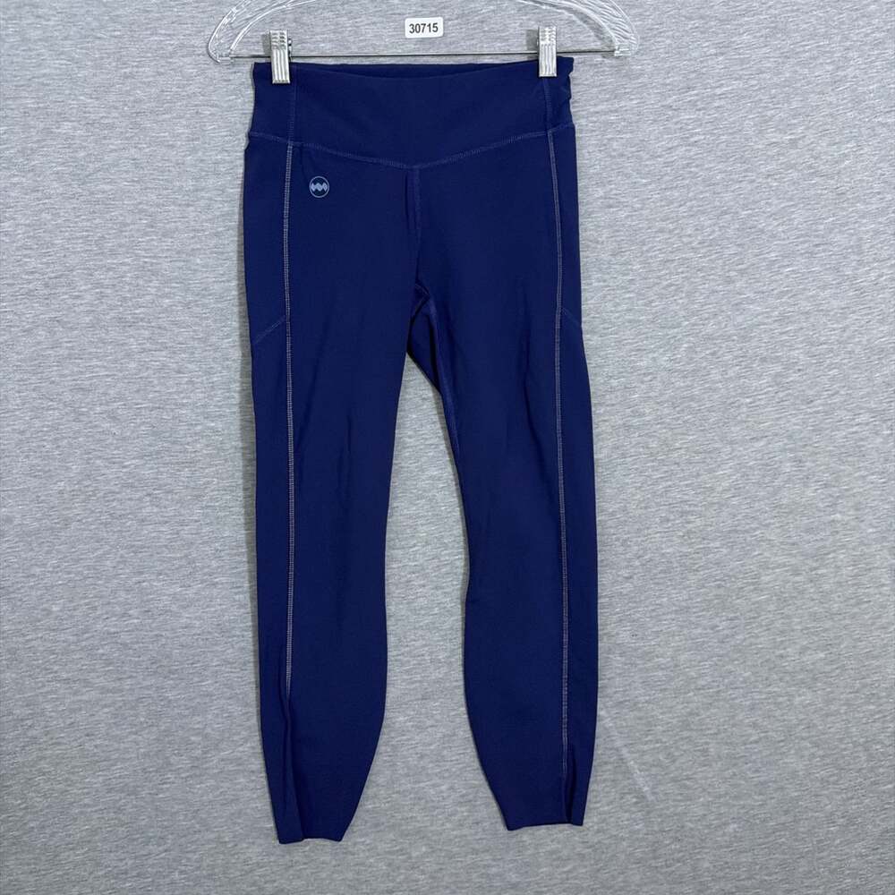 Janji Women's XS Blue/ Purple Groundwork 2.0 7/8 Running Tights